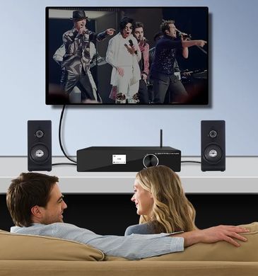 Стереопідсилювач CL-300W Pro Hi-Fi WIFI Audio Amplifier, Black