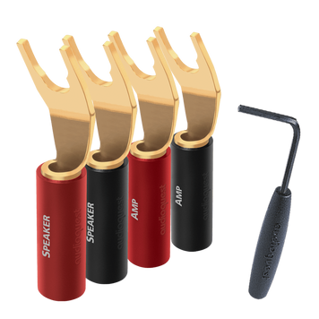 Комплект конекторів AudioQuest SureGrip&reg; 100 Multi-Spade 8шт