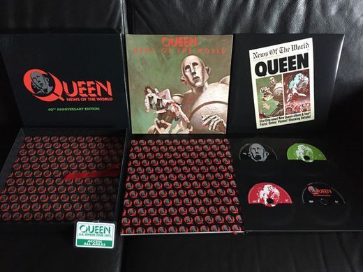 Box-set Queen: News Of The World (LP, 3xCD, DVD)